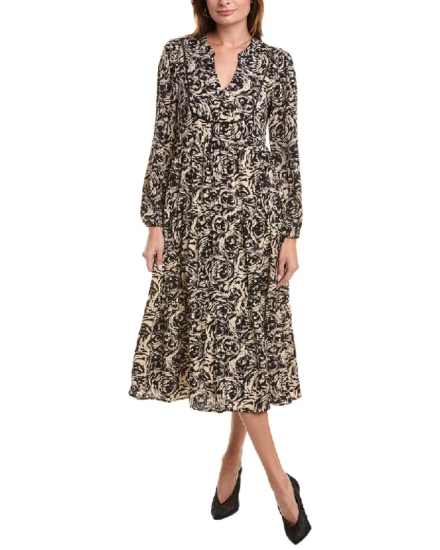 ANNA KAY Midi Dress Trendy Floral Wrap Midi Dress