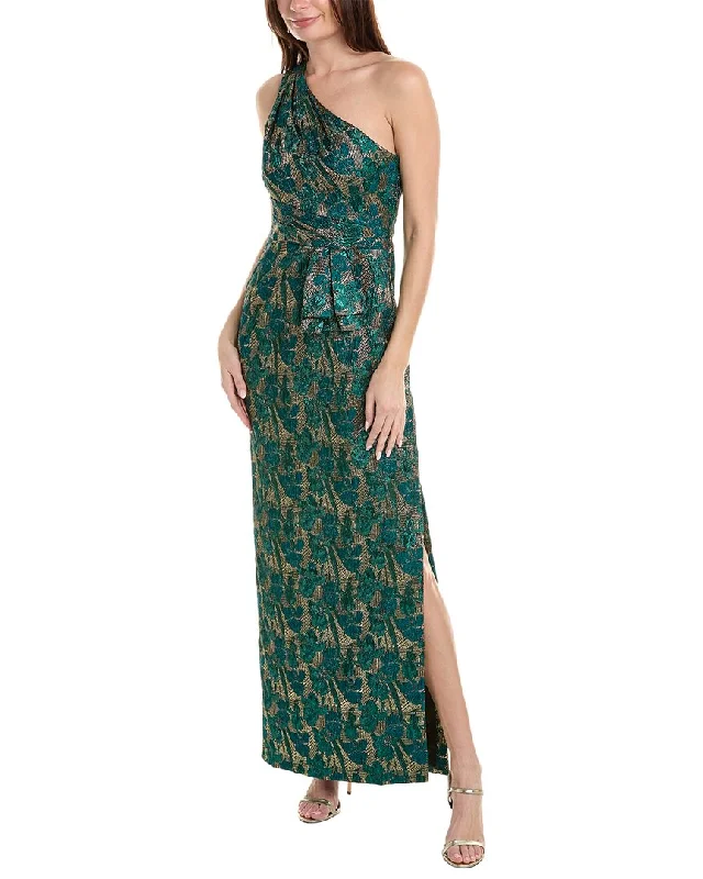 Aidan Mattox Brocade Maxi Dress Cozy Longline Maxi Dress