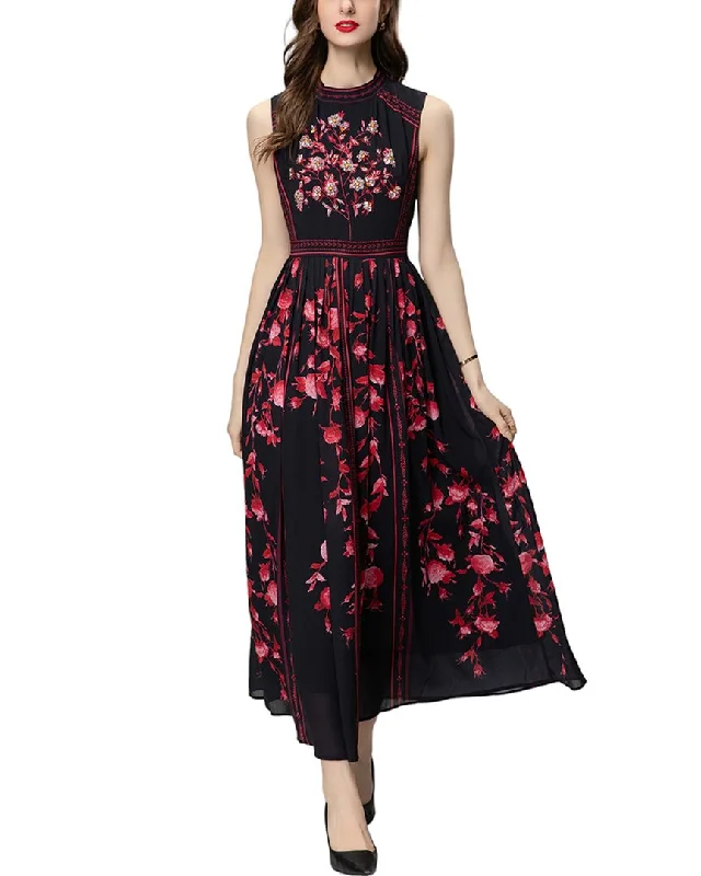 BURRYCO Midi Dress Fashionable Casual Midi Dress