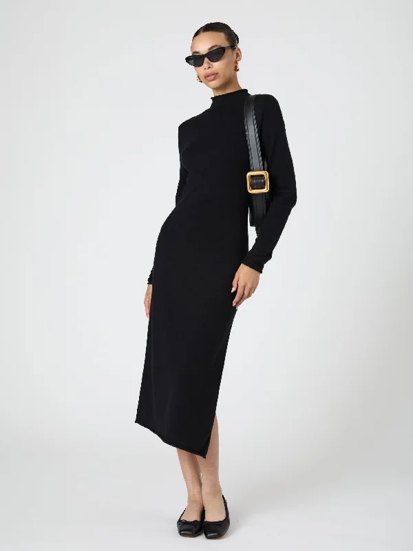 Cosysoft Side Split Midi Dress Cozy T-shirt Midi Dress