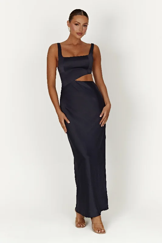 Gianna Maxi Dress - Midnight Navy Comfortable Casual Maxi Dress