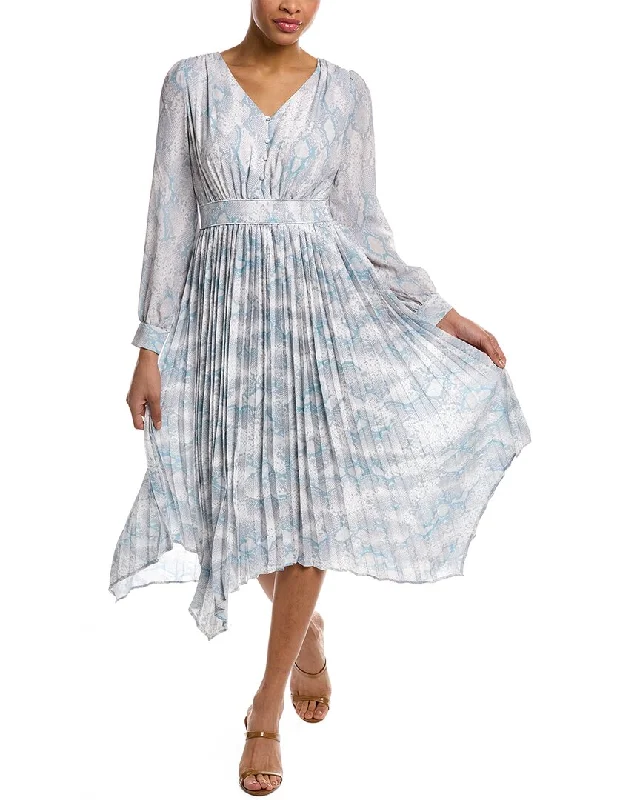 T Tahari Handkerchief Midi Dress Trendy Boho Midi Dress