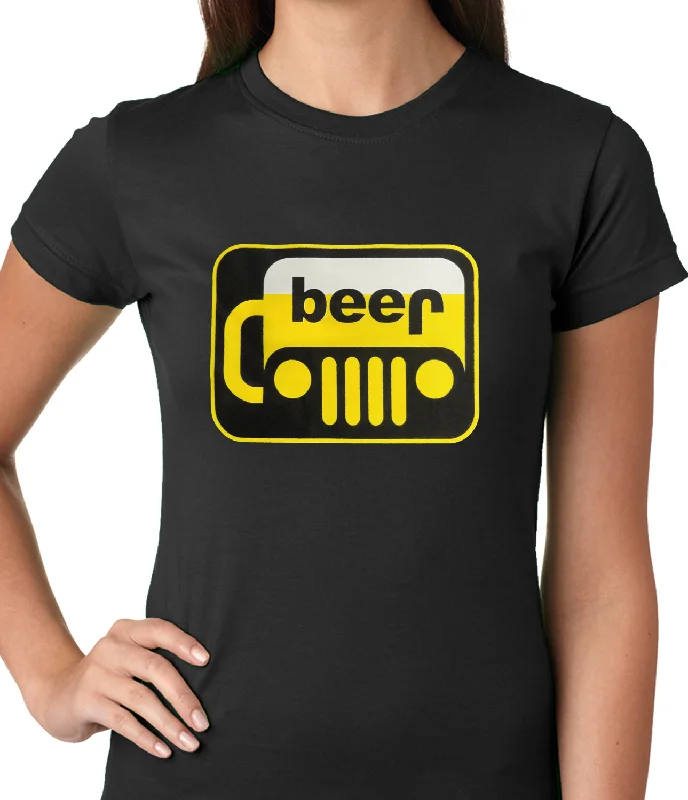 Beer Parody Funny Girl's T-Shirt Fleece Fabric Down Fabric Feather Fabric