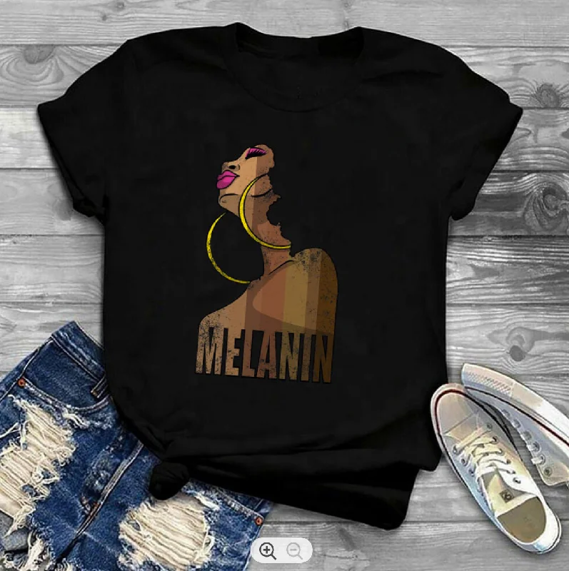 Melanin Goddess T-shirt Anti-Shrink Durable Soft