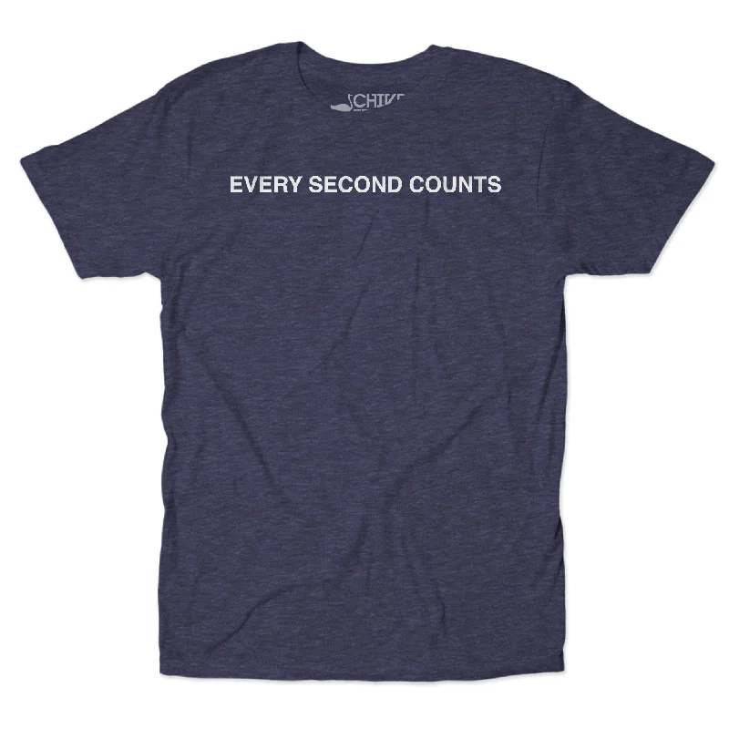 Every Second Counts Unisex Tee Solid Color Striped Floral