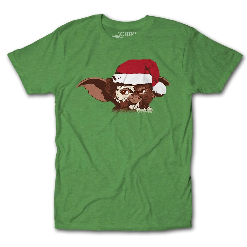 Gizmo Claus Tee Solid Color Striped Floral