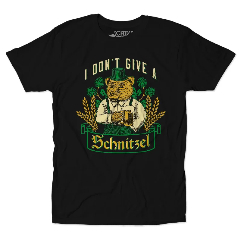 I Don't Give A Schnitzel Unisex Tee Fitted T-Shirt Seamless Stretchy