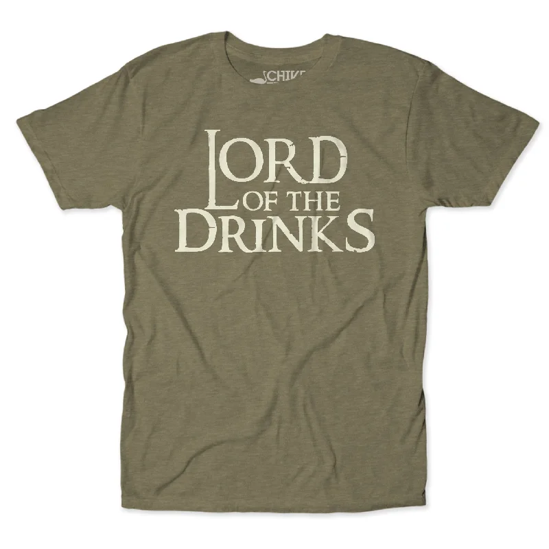 Lord Of The Drinks Unisex Tee Hooded Caped Shawl Collar