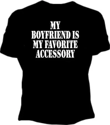 My Favorite Accessory Girls T-Shirt Fleece Nylon Spandex