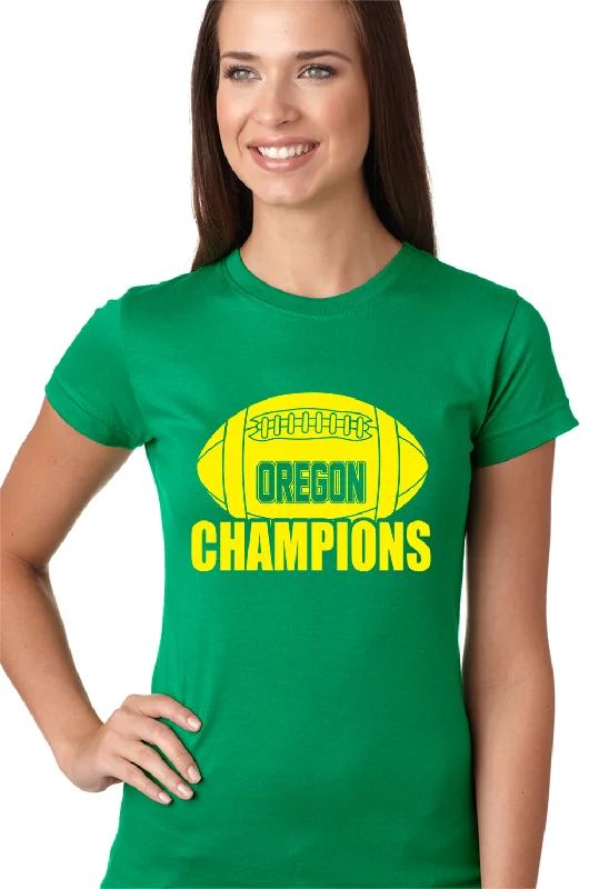 Oregon Football Champions Girls T-shirt Plaid T-Shirt Polka Dot Checkered