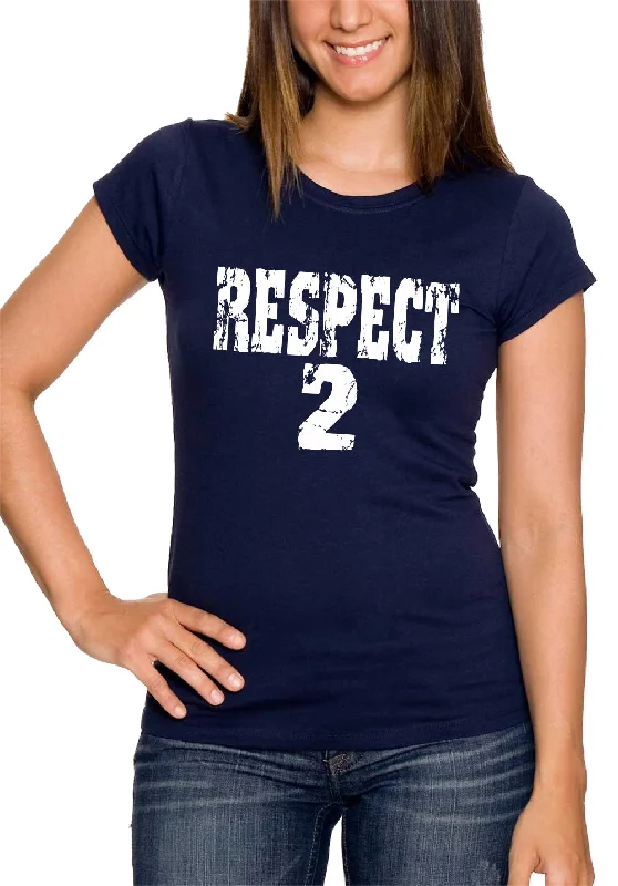 RESPECT 2 Jeter Baseball Girls T-shirt (Navy Blue) Chenille Blend Fleece Blend Nylon Blend