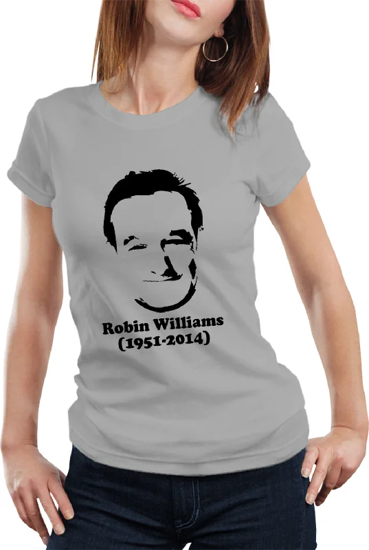 Robin Williams Tribute Girl's T-Shirt Print Jacquard Patchwork