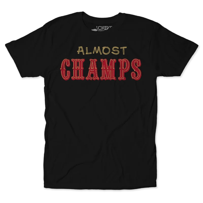 SF Almost Champs Unisex Tee Collared Crew Neck Turtle Neck