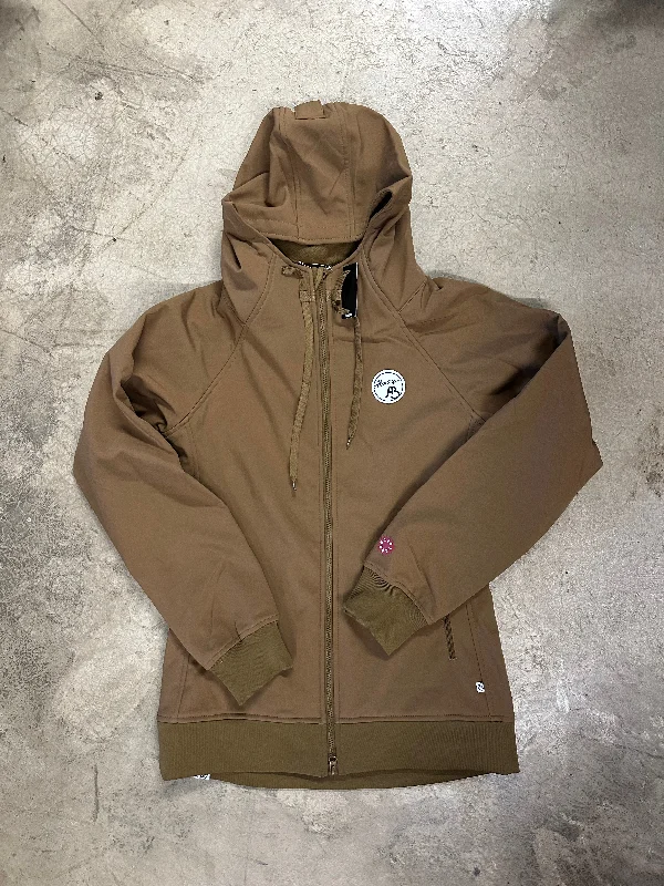 Always Boardshop Tech Zip Up Jacket Women's Coyote Hooded Jacket Caped Jacket Shawl Collar Jacket