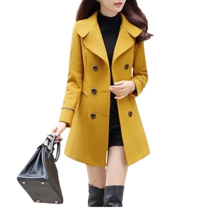 HENRIETTA Design Women's Luxury Fashion Designer Wool Coat Jacket Striped Jacket Polka Dot Jacket Floral Jacket