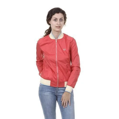 Coral S Fred Perry Womens Jacket 31732079 0031 Mesh Jacket Canvas Jacket Denim Jacket