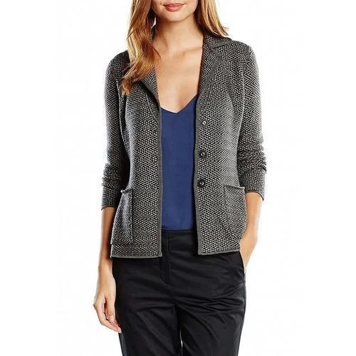 Multicolor 38 IT - 2 US Armani Collezioni Womens Jacket PMG09M PM09M 015 Tiered Jacket Buttoned Jacket Zippered Jacket