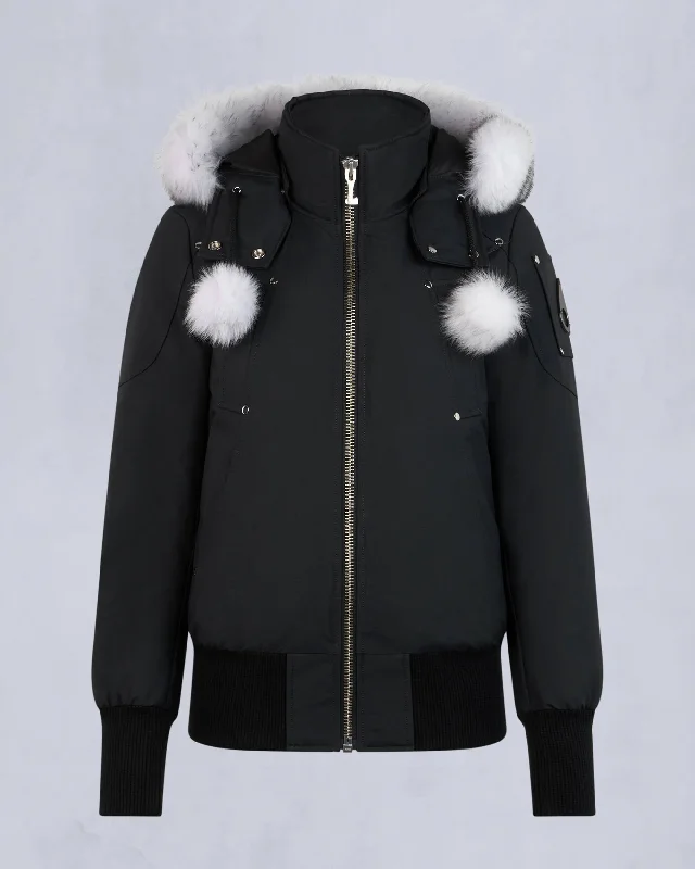 NAVY WITH NATURAL SHEARLING