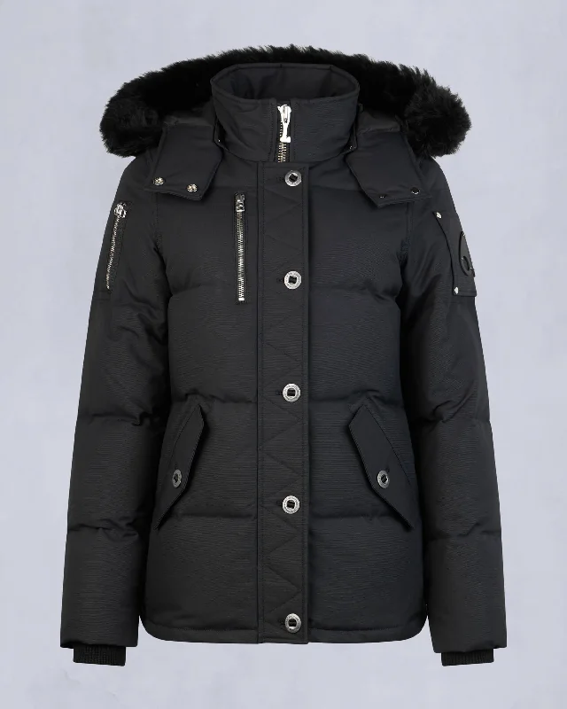 NAVY WITH BLACK SHEARLING