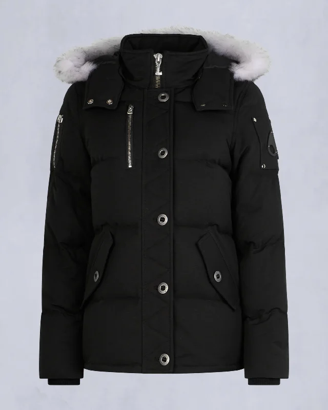 BLACK WITH NATURAL SHEARLING