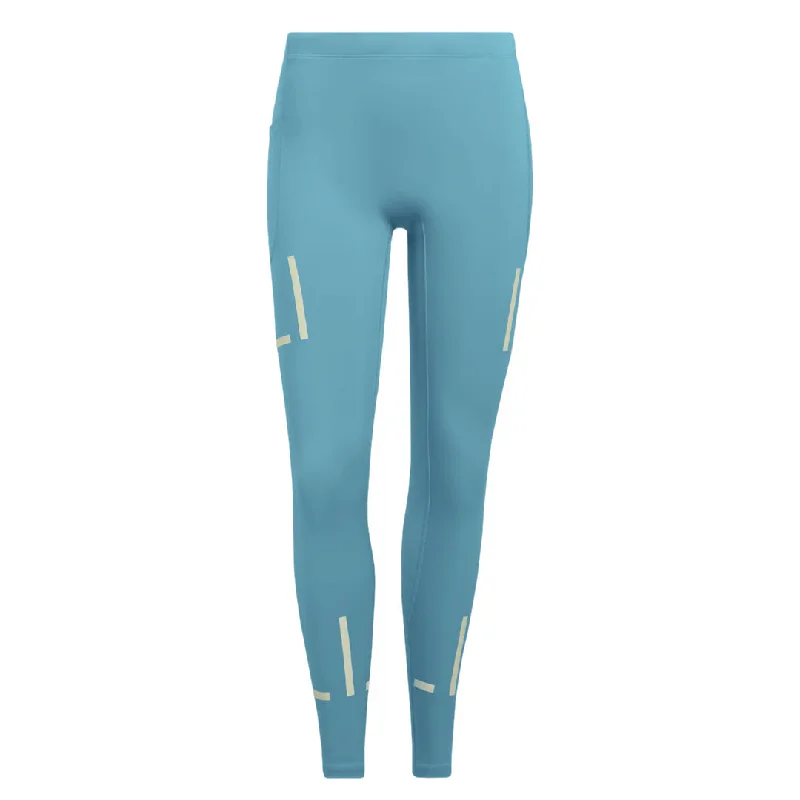 adidas - Women's Fast Impact Reflect At Night X-City Running Leggings (HR5358) Stylish Faux Leather Leggings