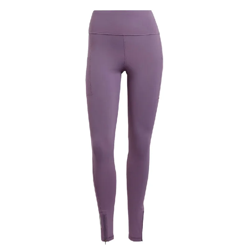 adidas - Women's Ultimate Running Winter Long Leggings (IA4326) Elegant Stretchy Faux Leather Leggings