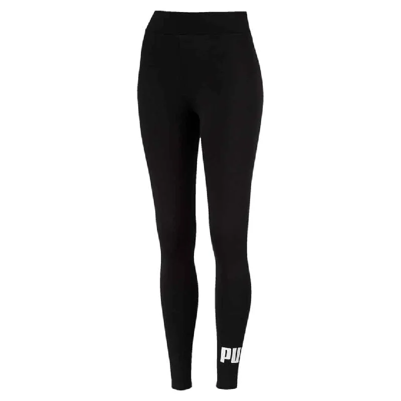 Puma - Women's Essentials Logo Legging (851818 01) Trendy Black Mesh Leggings