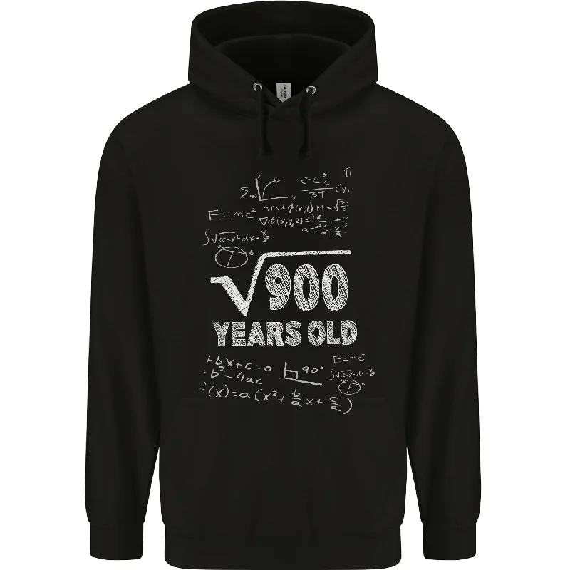 30th Birthday 30 Year Old Geek Funny Maths Mens 80% Cotton Hoodie Hoodie with Oversized Fit Loose Comfortable