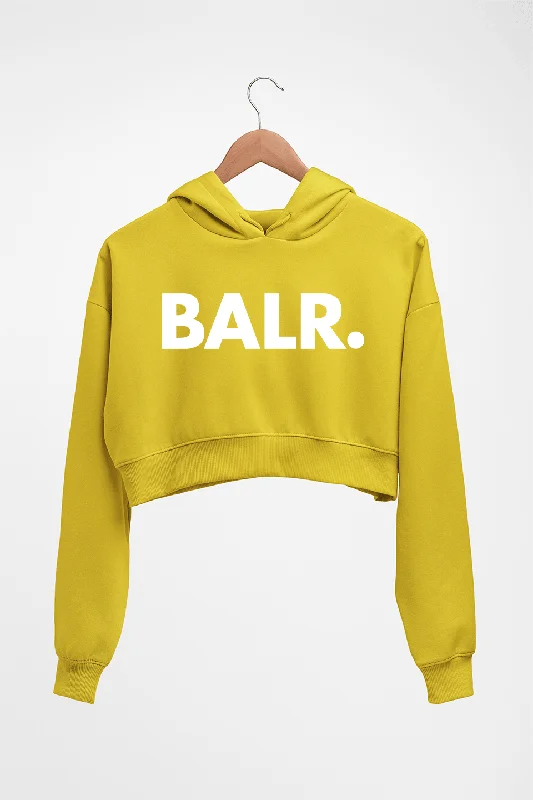 BALR Crop HOODIE FOR WOMEN Hoodie with Batwing Sleeves Loose Dramatic