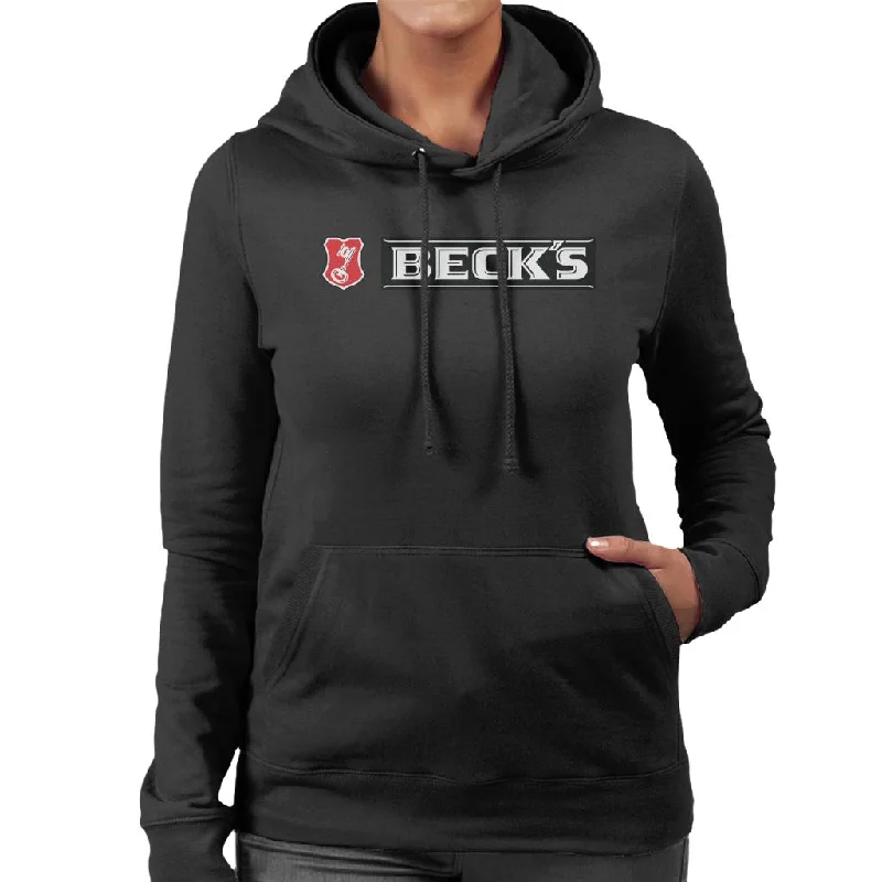 Beck's Key Logo Women's Hooded Sweatshirt Hoodie with Zipper Versatile Modern