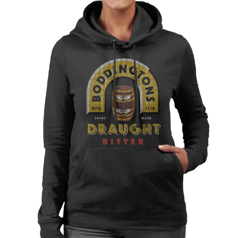 Boddingtons Christmas Draught Bitter Women's Hooded Sweatshirt Hoodie with Zipper Versatile Modern