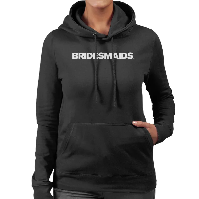 Bridesmaids Logo Line Women's Hooded Sweatshirt Hoodie with Embroidery Detailed Premium