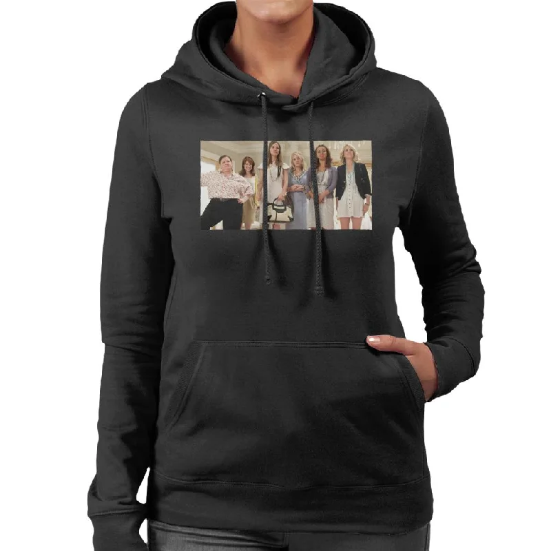 Bridesmaids Whole Bridal Party Women's Hooded Sweatshirt Hoodie with Hem Raw Edge Edgy Unfinished