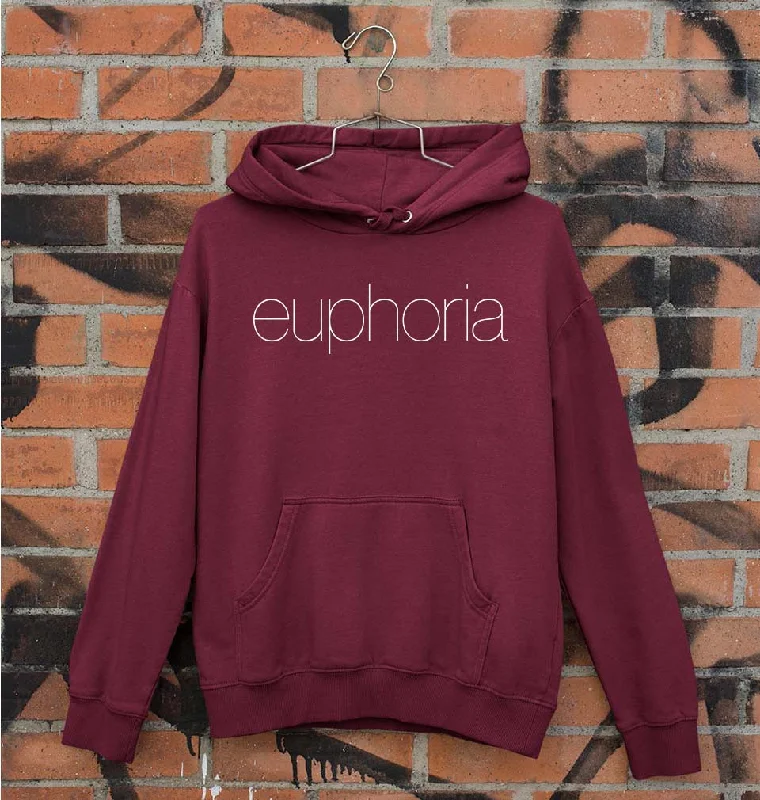 Euphoria Unisex Hoodie for Men/Women Hoodie with Frayed Bohemian Relaxed