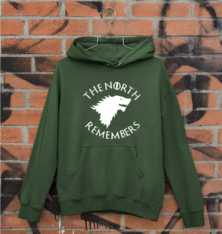 GOT Game Of Thrones North Remembers Unisex Hoodie for Men/Women Hoodie with Hidden Zipper Minimalist Clean