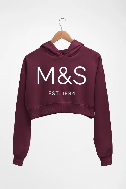 M&S Crop HOODIE FOR WOMEN Oversized Hoodie Comfort Casual