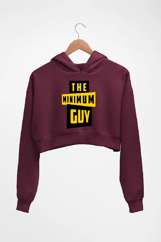 Minimum Guy Family Man Crop HOODIE FOR WOMEN Hoodie with Embroidery Detailed Premium