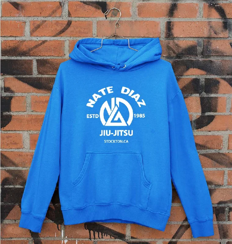 Nate Diaz UFC Unisex Hoodie for Men/Women Hoodie with Mock Neck Collared Structured