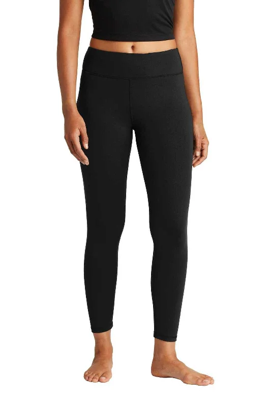 Sport-Tek LPST890 Ladies 7/8 Legging - Black Fashionable Plus-Size Activewear