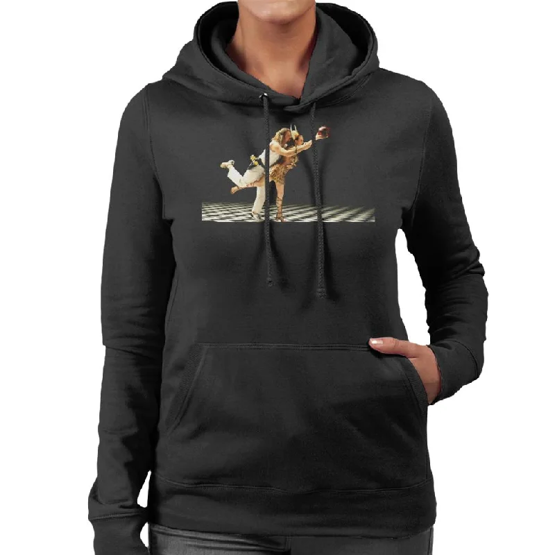 The Big Lebowski The Dude And Maude Bowling Dream Sequence Women's Hooded Sweatshirt Hoodie with Ribbed Neckline Snug Warm