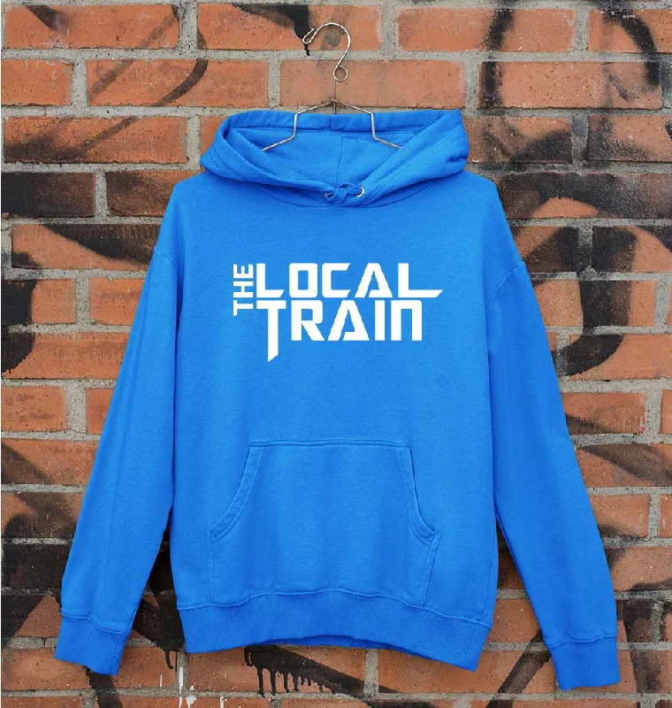 The Local Train Unisex Hoodie for Men/Women Hoodie with Hem Frayed Vintage Worn