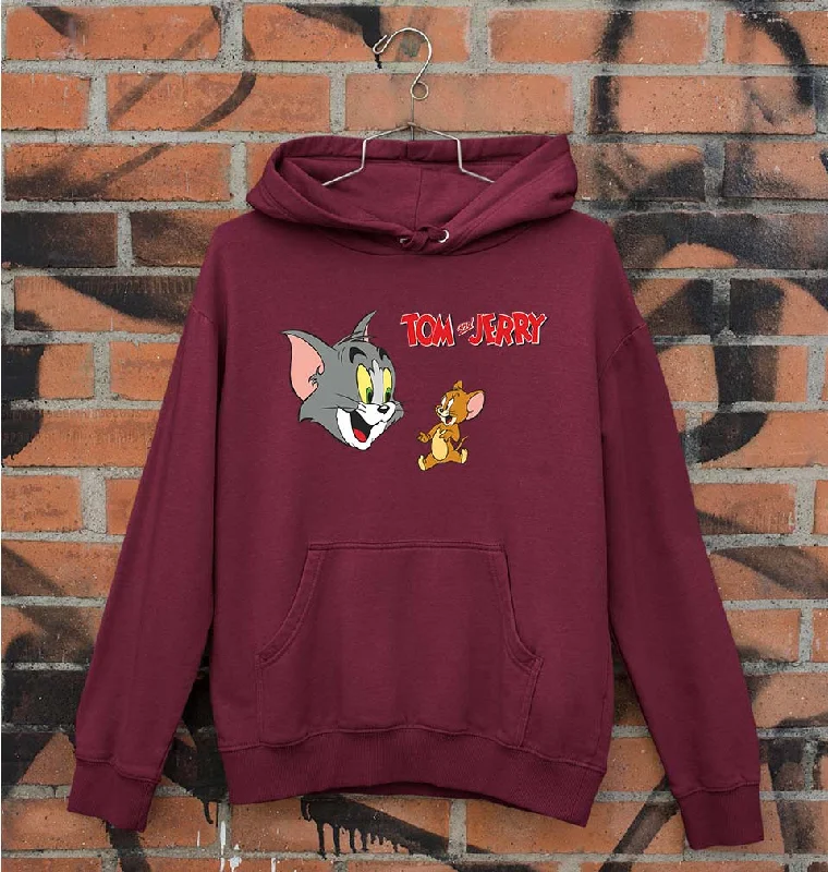 Tom and Jerry Unisex Hoodie for Men/Women Hoodie with Batwing Sleeves Loose Dramatic