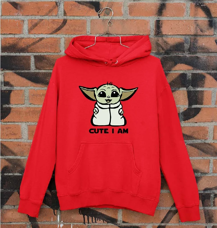 Yoda Star Wars Unisex Hoodie for Men/Women Hoodie with Metallic Shiny Futuristic