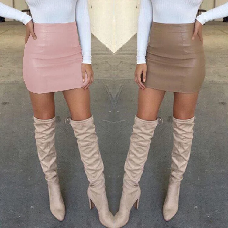 Bandage Leather Skirt boho skirt vibe