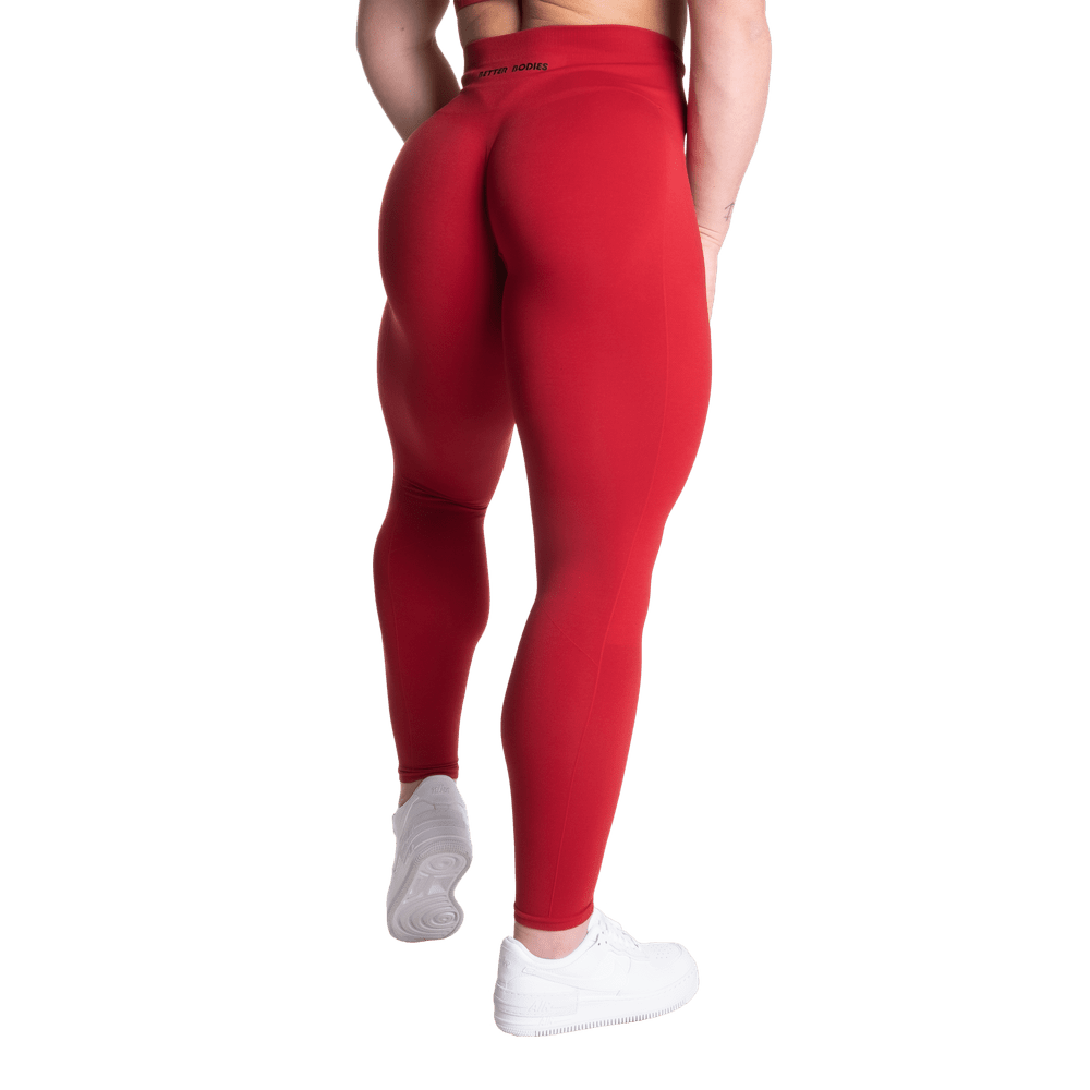 Better Bodies Seamless Scrunch Leggings - Chilli Red Elegant Embellished Leggings