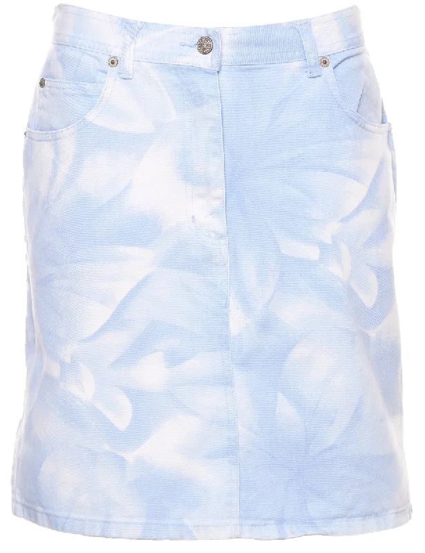 Bill Blass Denim Skirt - L high slit skirt