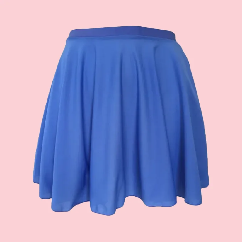 CIRCULAR CREPE SKY BLUE SKIRT lace skirt elegant