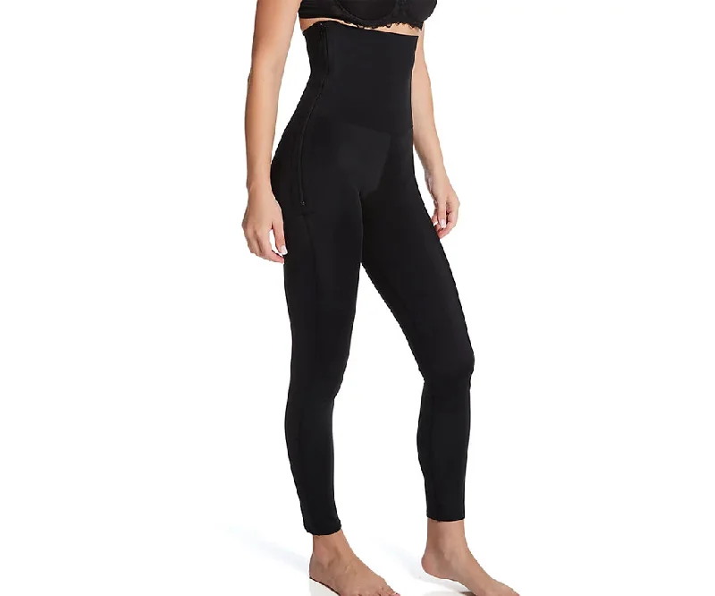 Hi-Waist Zip Sides Leggings - Plus Trendy Side-Pocket Leggings