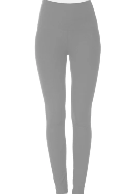 Lotus Athletics: "Magic Leggings" - Grey Trendy Spandex Leggings