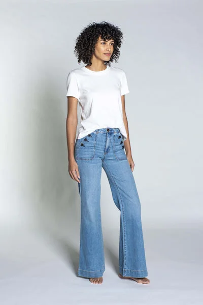 Brick House Jeans Elegant Tapered Leg Denim